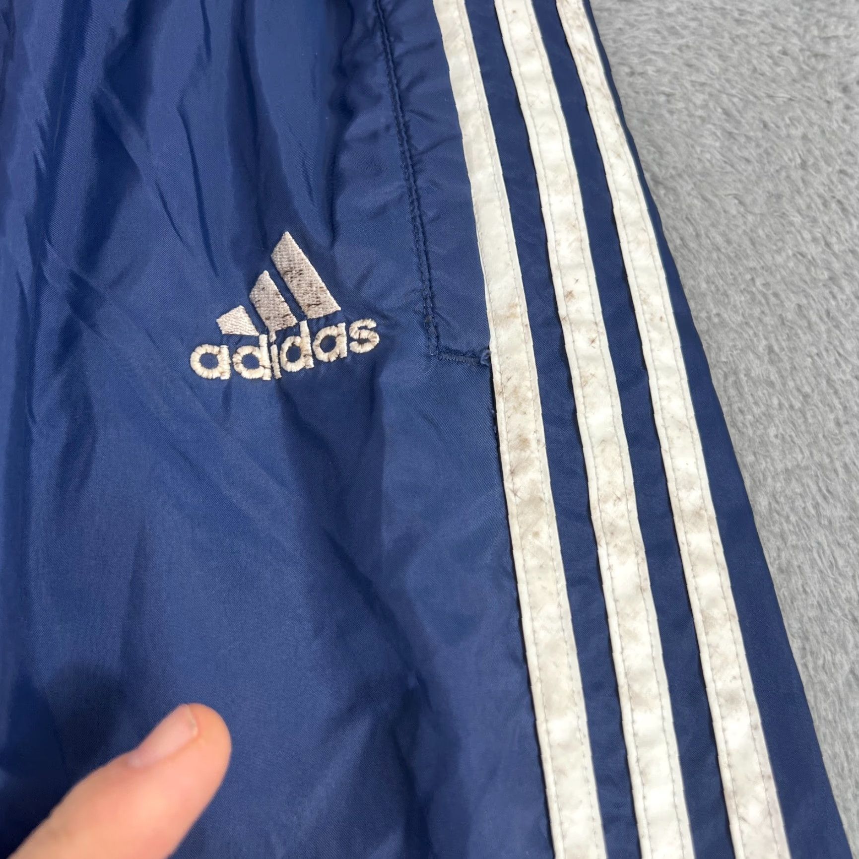 Adidas VINTAGE adidas Track Pants Mens XL Blue Windbreaker Jogger Y2K Track Pants Adidas Mens XL Blue Athleisure Classic Sports Pants Men Size US 36 / EU 52 - 5 Thumbnail