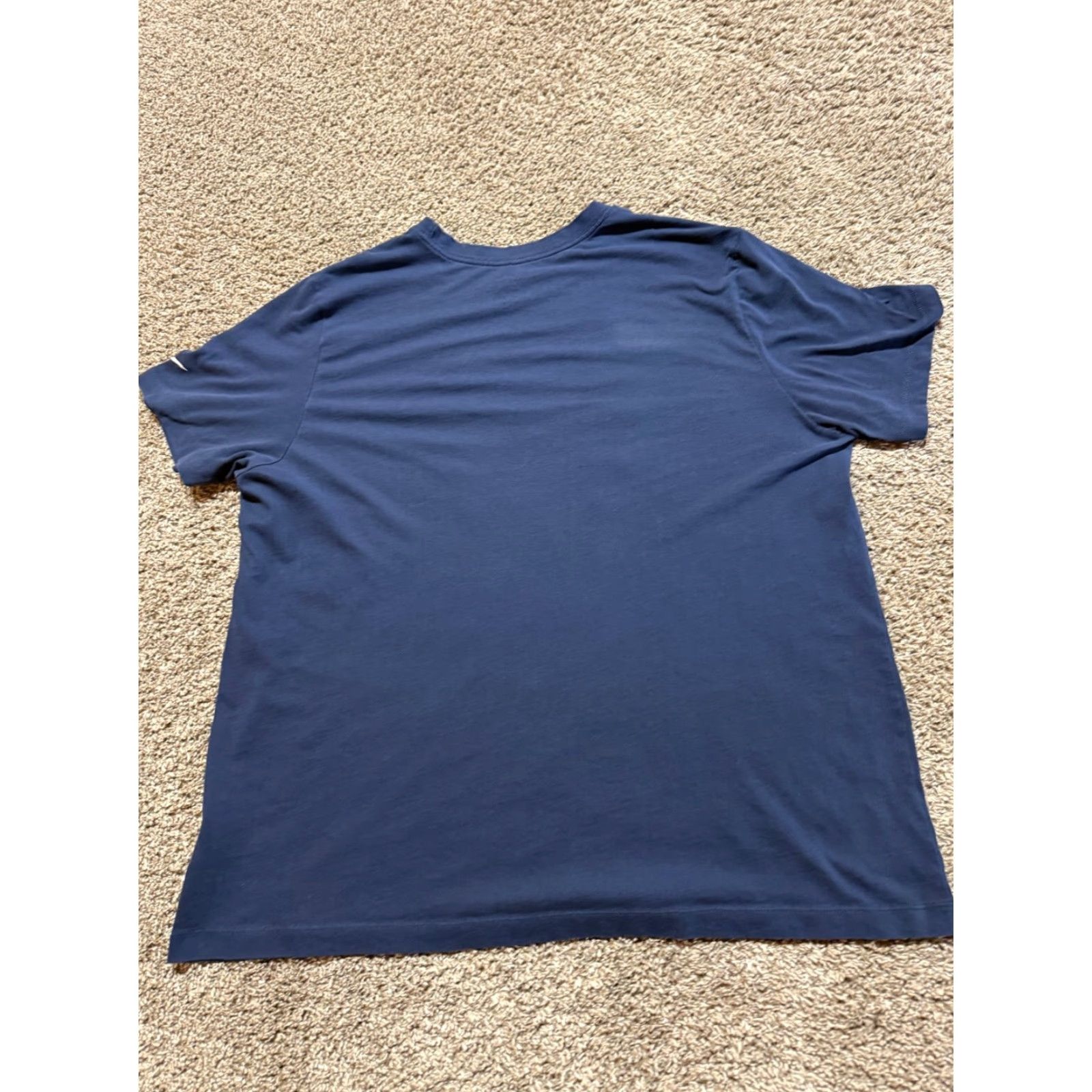 Nike Nike Mens Shirt Tee 2XL Short Sleeve NFL Patriots Blue Stretch Shirt Mens NFL 2XL Nike Size US XXL / EU 58 / 5 - 6 Thumbnail