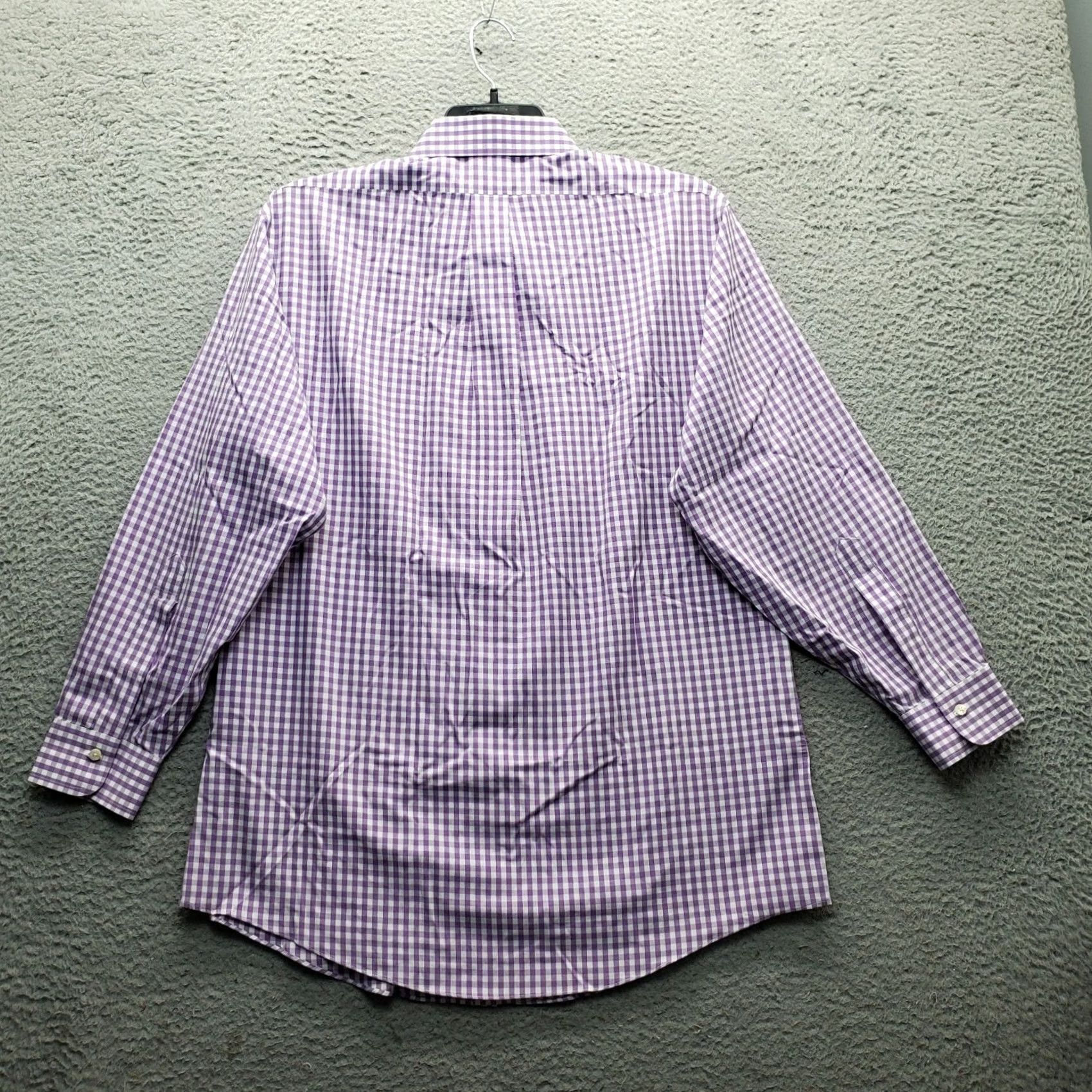 Brooks Brothers Brooks Brothers Dress Shirt Mens 16.5 Multicolor Gingham Check Non-Iron EUC Size 46R - 2 Thumbnail