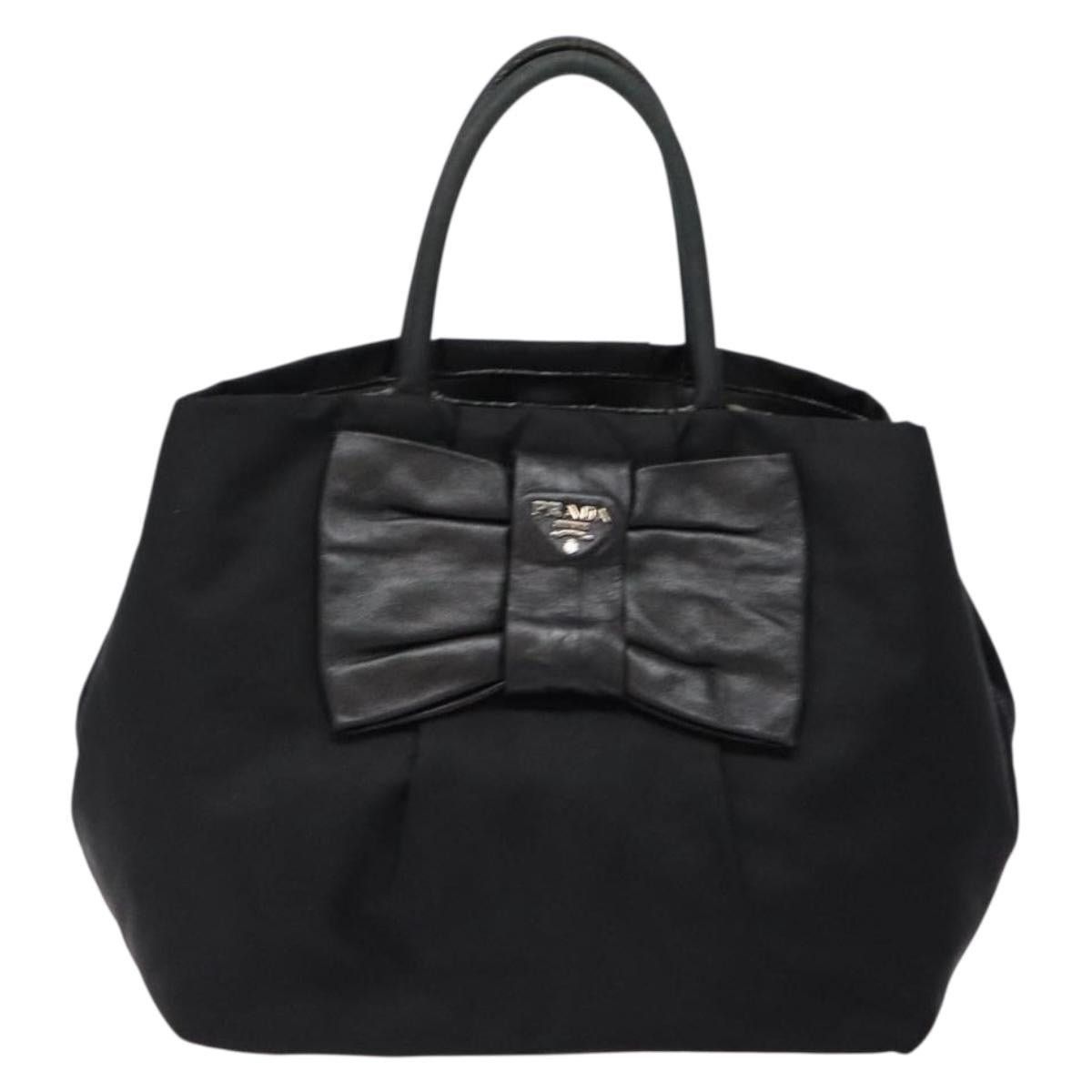 Prada PRADA Hand Bag Nylon Silver Black Size ONE SIZE - 2 Thumbnail