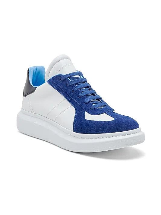 Alexander McQueen os11x0126 Suede & Leather Retro Oversized Sneakers Size US 12 / EU 45 - 2 Thumbnail
