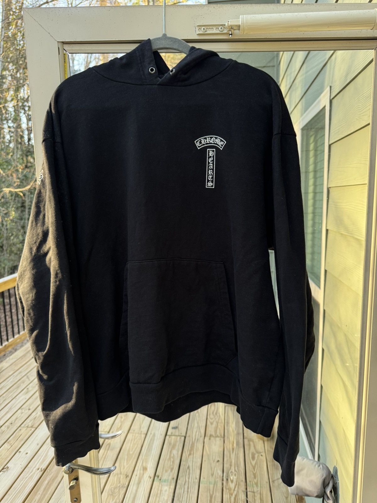Chrome Hearts Chrome Hearts T Logo Hoodie Size US XL / EU 56 / 4 - 2 Thumbnail