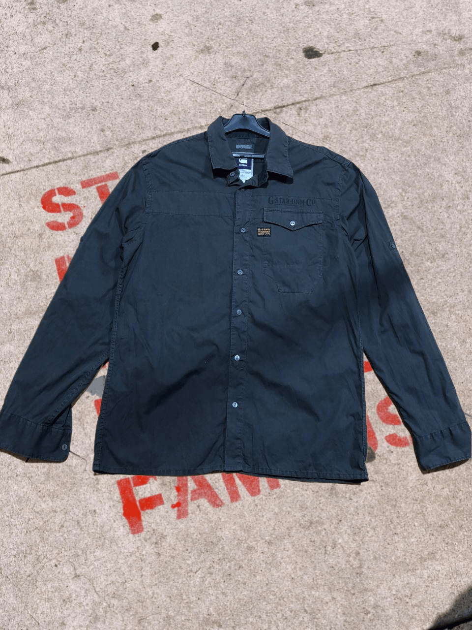 G-Star G STAR vintage Oxford Denim blank ls shirt Size US XL / EU 56 / 4 - 1 Thumbnail