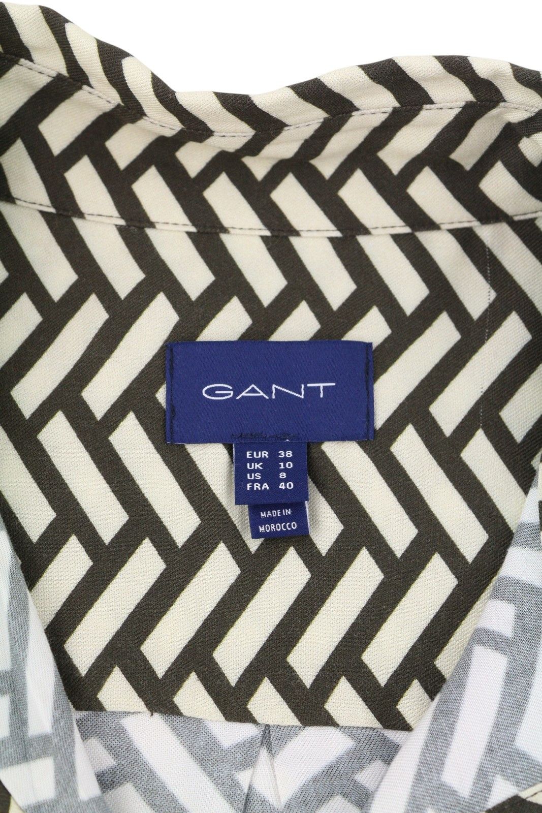 Gant RELAXED GEOMETRIC EU38 Rich Brown Oversized Spread 87534 Size M / US 6-8 / IT 42-44 - 6 Thumbnail