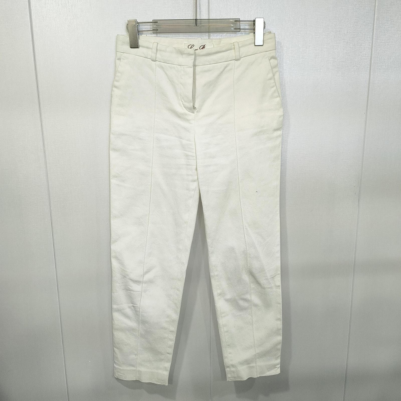 Loro Piana Loro Piana White Cotton Pants Size 38 Size 26" / US 2 / IT 38 - 1 Thumbnail