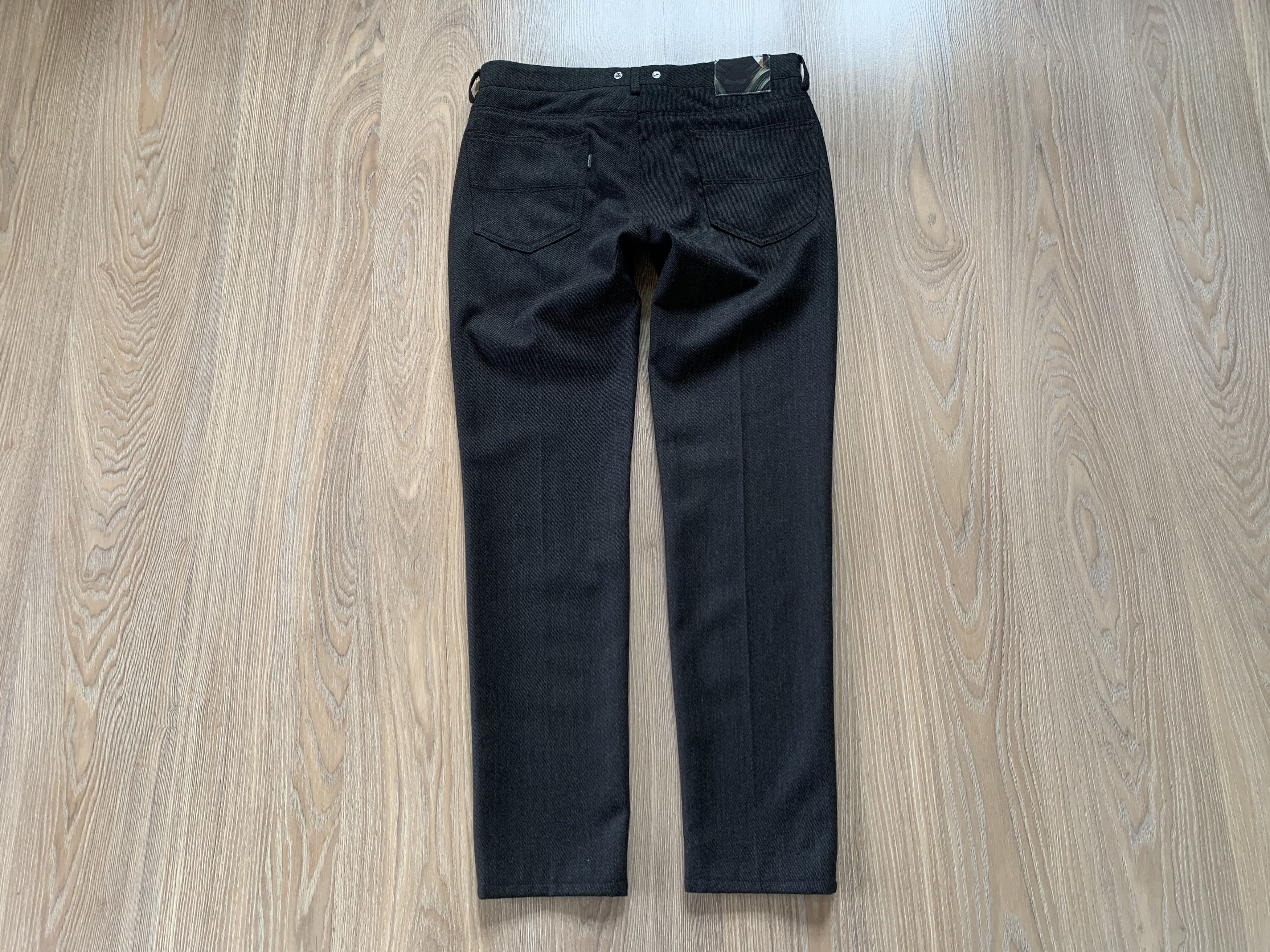Vintage Berwich Mens Dark Grey Wool Pants Size US 32 / EU 48 - 3 Thumbnail