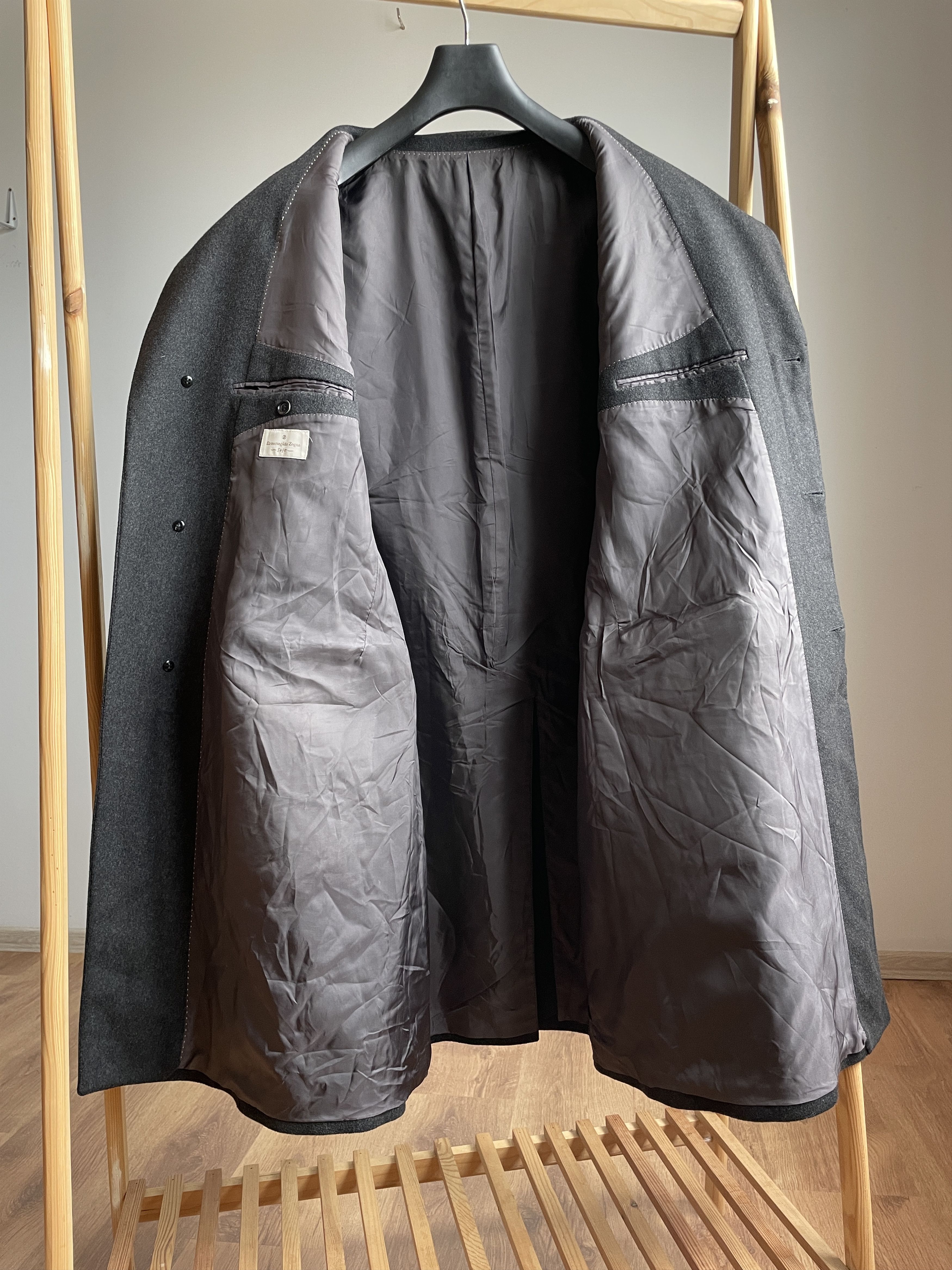 Ermenegildo Zegna Ermenegildo Zegna Soft Pure Wool Vintage Overcoat Size US XL / EU 56 / 4 - 3 Thumbnail