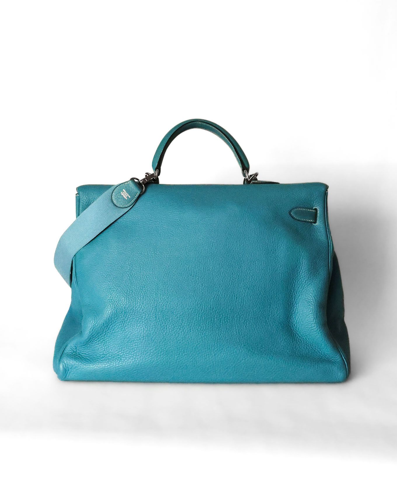 Hermes Kelly 50 Voyage Blue Jean Togo 2004 Size ONE SIZE - 4 Thumbnail