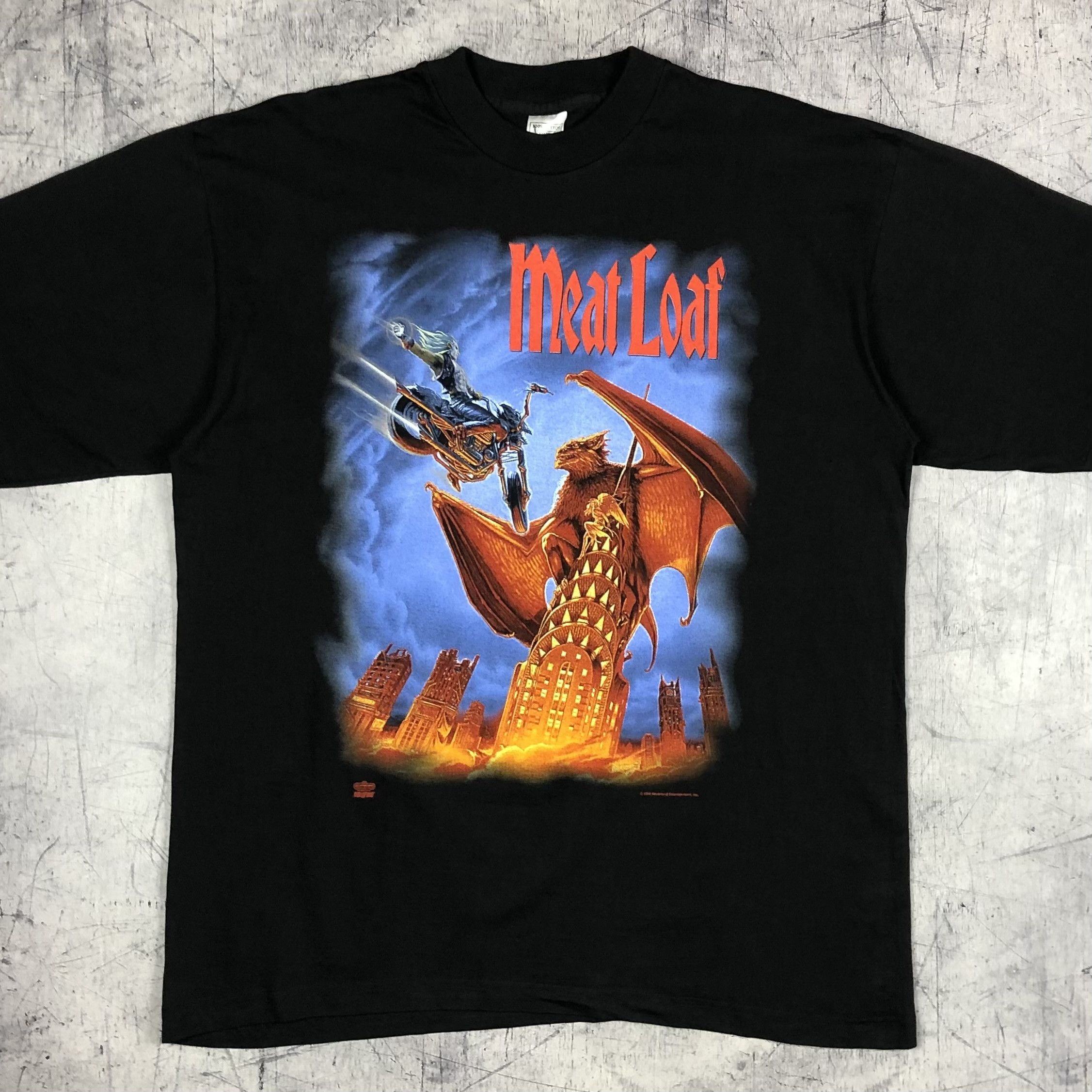 Band Tees 90s Meat Loaf World Tour Winterland Tee Size US XL / EU 56 / 4 - 1 Thumbnail