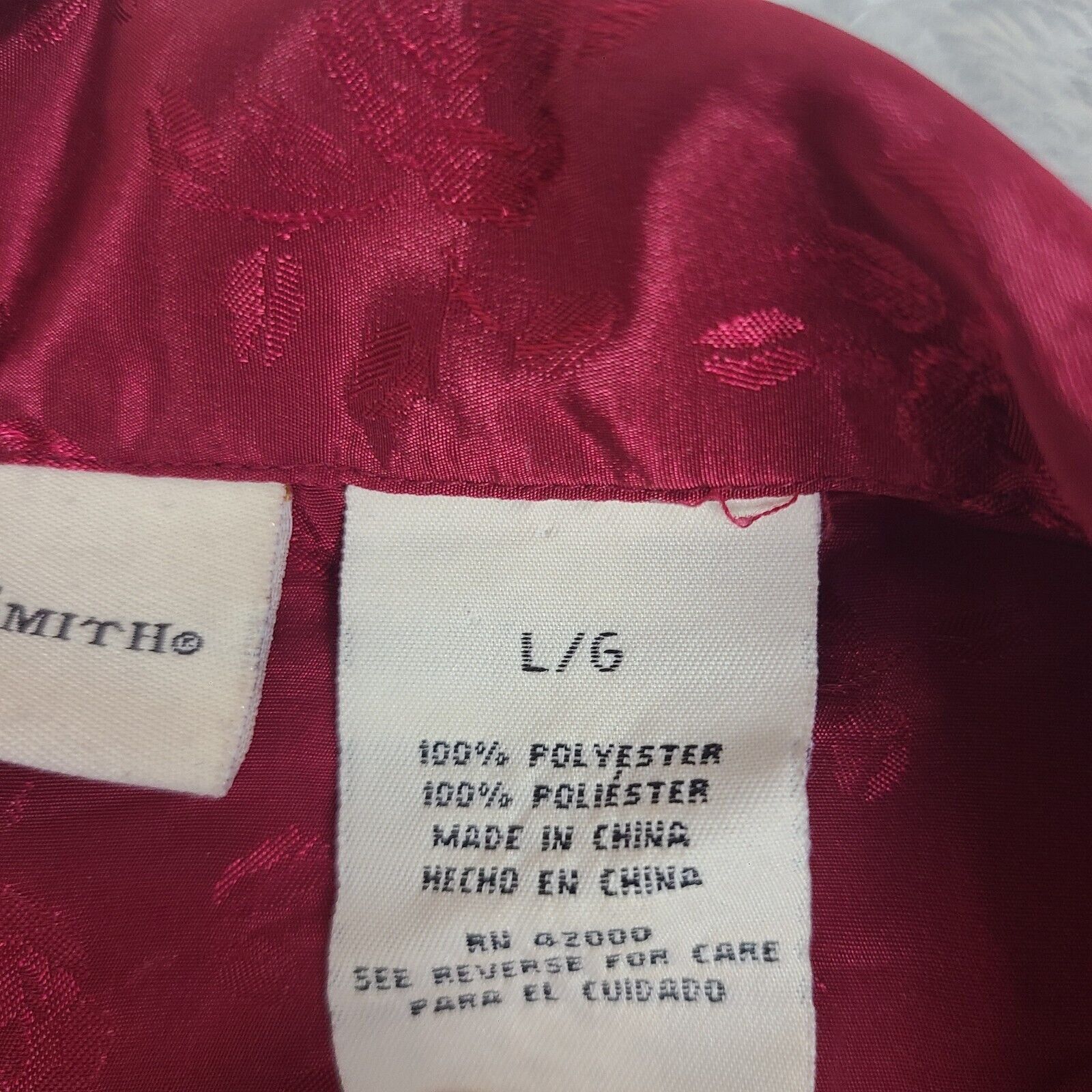 Vintage Vintage Jaclyn Smith Poppy Red Pajama Top Blouse with Rose M Size L / US 10 / IT 46 - 3 Thumbnail