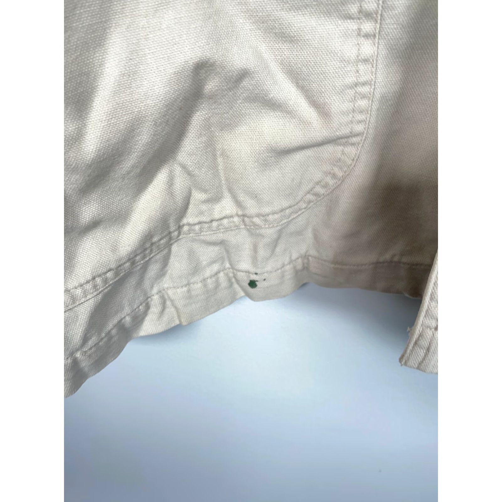 Eddie Bauer Eddie Bauer Lined Canvas Chore Jacket Men's Large Beige Corduroy Collar Size US L / EU 52-54 / 3 - 7 Thumbnail