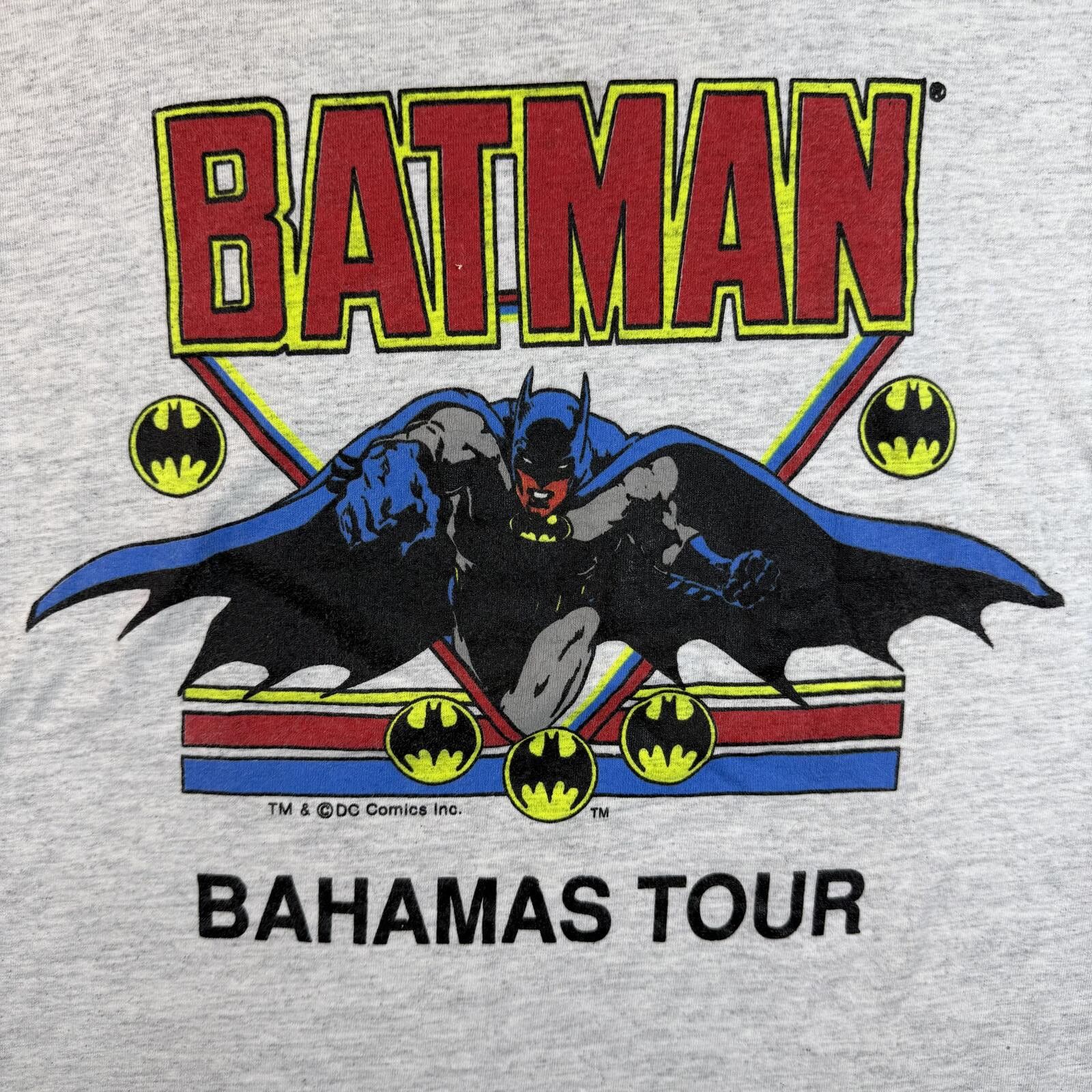 Jerzees Vintage Batman Bahamas Tour T Shirt USA Made M Size US M / EU 48-50 / 2 - 2 Thumbnail