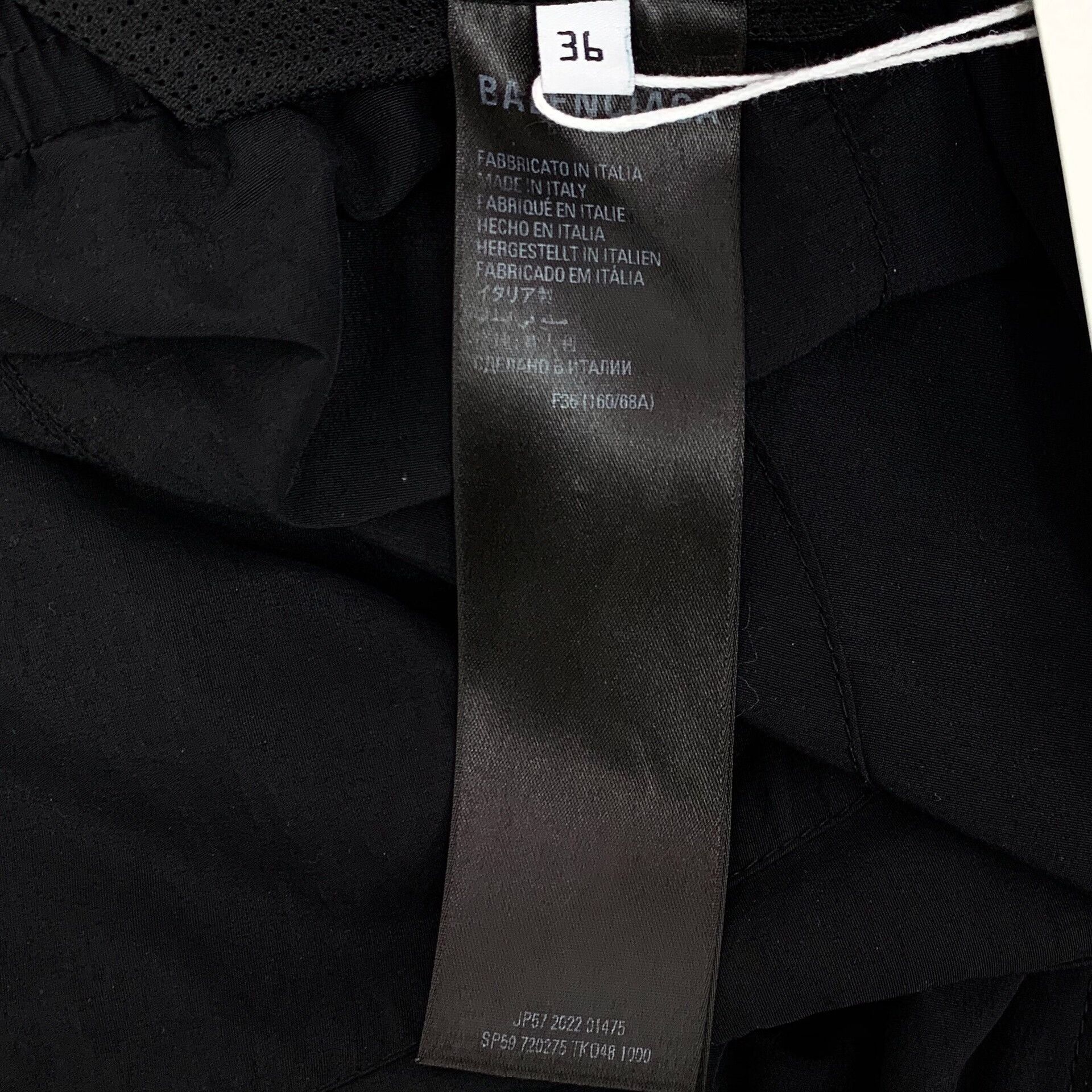 Balenciaga Balenciaga Black Logo Embroidered Joggers Size US 36 / EU 52 - 6 Thumbnail