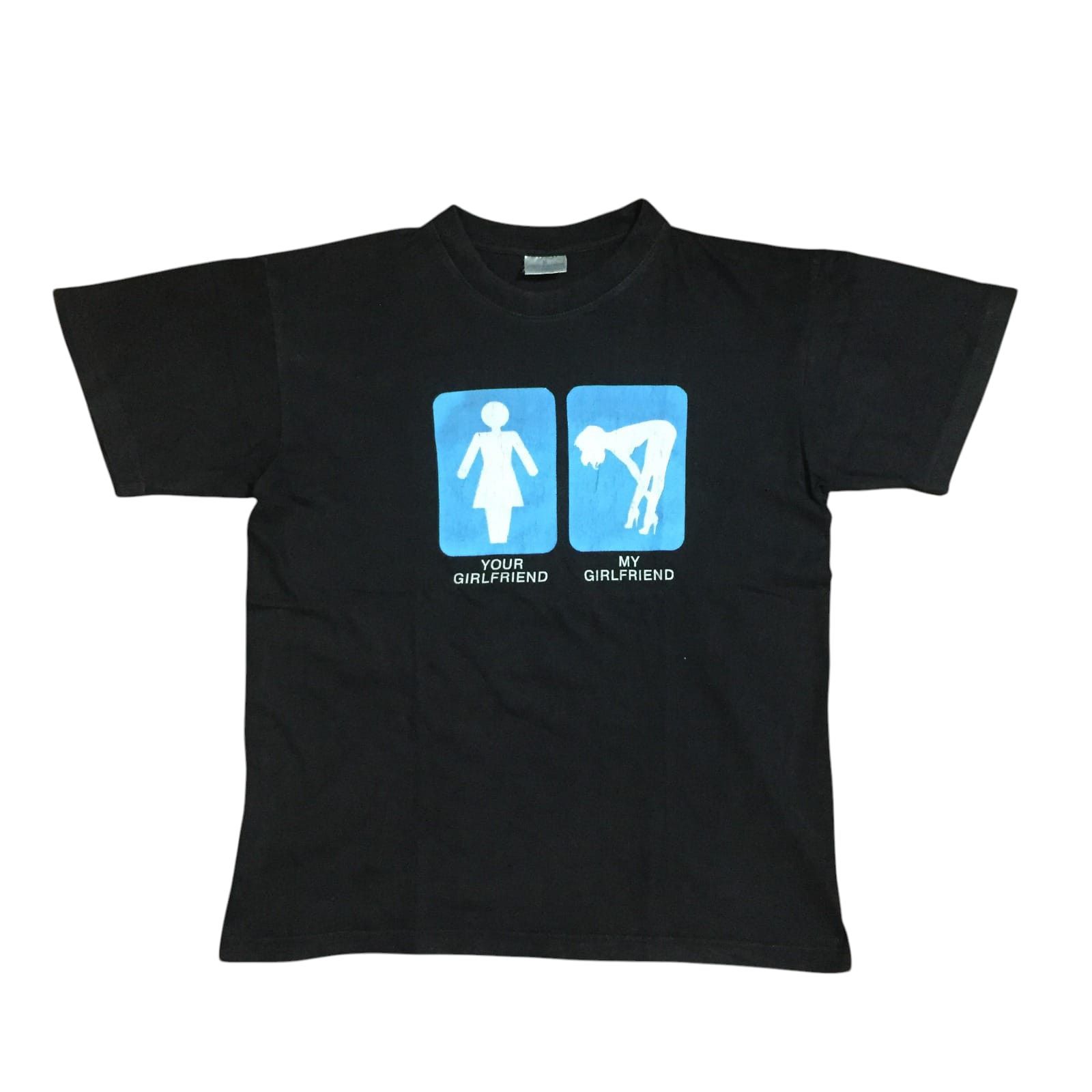Vintage Vintage 1980s Girlfriend Words Tee Size US M / EU 48-50 / 2 - 2 Thumbnail