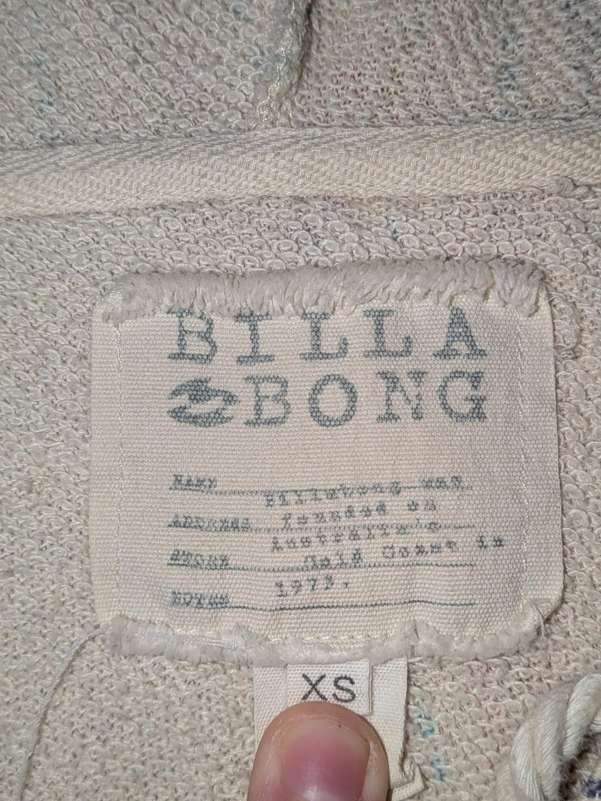 Billabong VTG Y2K Billabong Pastel Baja Distressed Rope Lace Up Hoodie Size XS / US 0-2 / IT 36-38 - 6 Thumbnail
