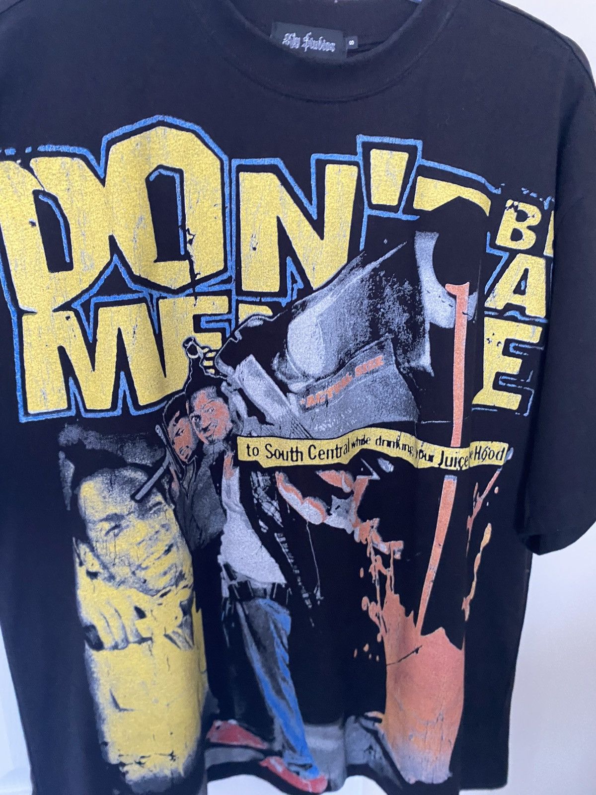 Other KIY STUDIOS "DON'T BE A MENACE" BLACK TEE Size US S / EU 44-46 / 1 - 6 Thumbnail