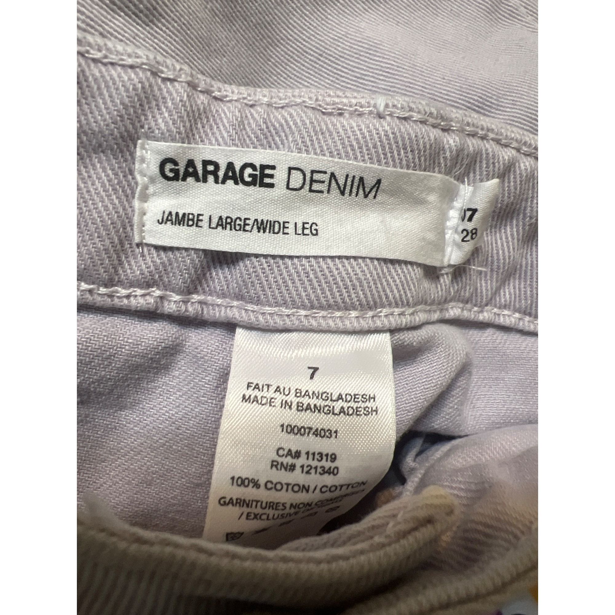 Garage Garage Denim Wide Leg Denim Jeans Light Purple Lavender Scho Size 28" / US 6 / IT 42 - 4 Thumbnail