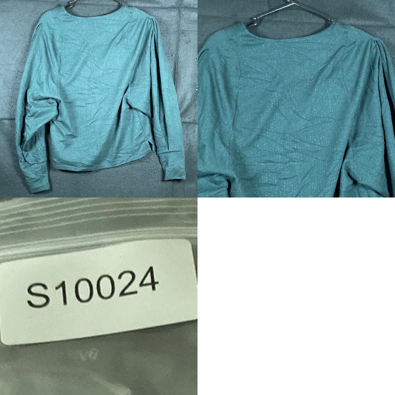 Banana Republic Banana Republic Blouse Womens Dark Green V-Neck Long Sleeve Stretch Small Shirt Size S / US 4 / IT 40 - 8 Thumbnail