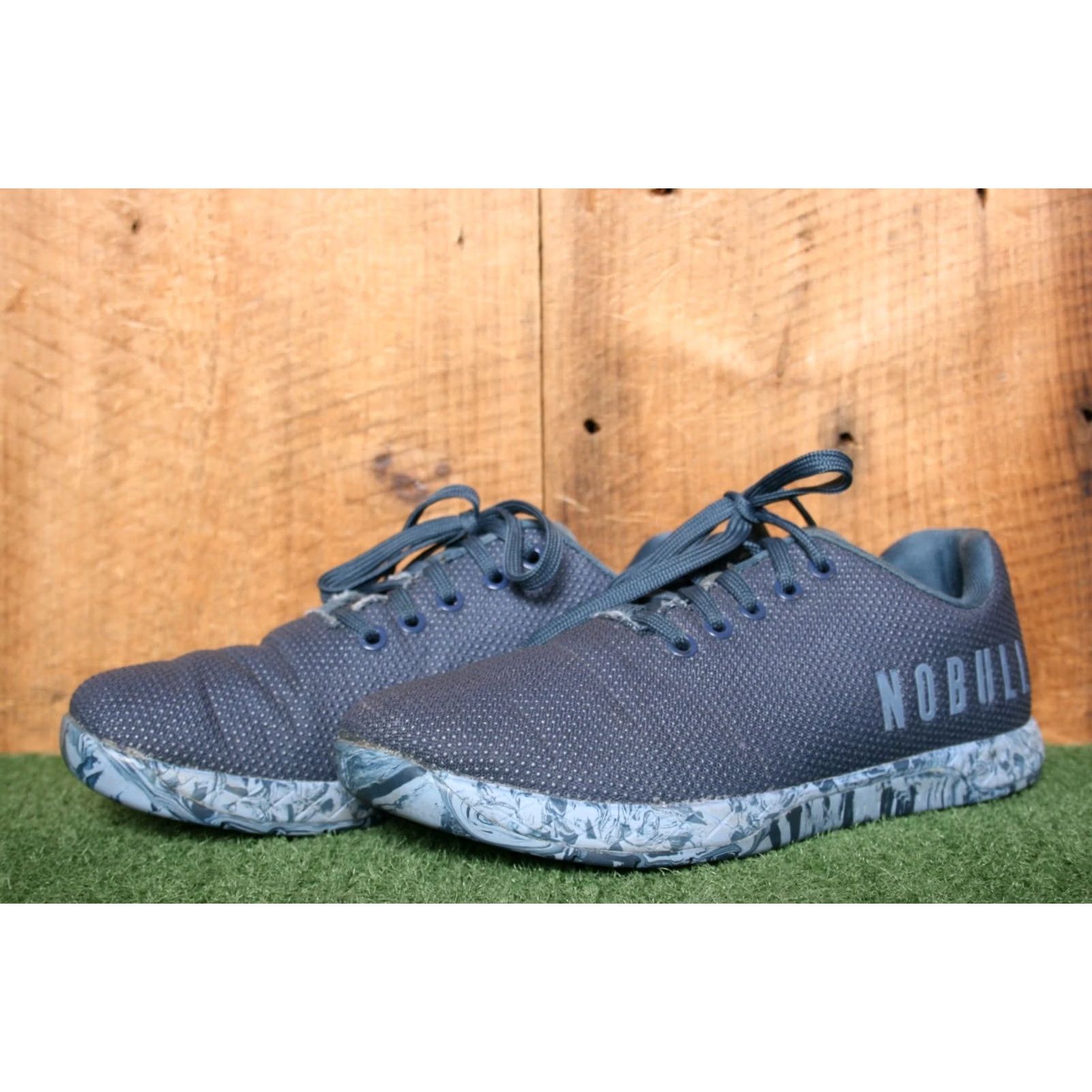 Vintage NOBULL Outwork Edge Blue Trainers Unisex Adults Sneaker Low Top Lace Up 7.5 9 Shoes Mens Womens Girls Boys Size US 7 / IT 37 - 2 Thumbnail