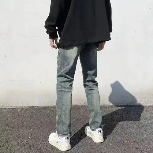 Japanese Brand × Jean High street ripped knee camo patch slim fit jeans Size US 32 / EU 48 - 3 Thumbnail