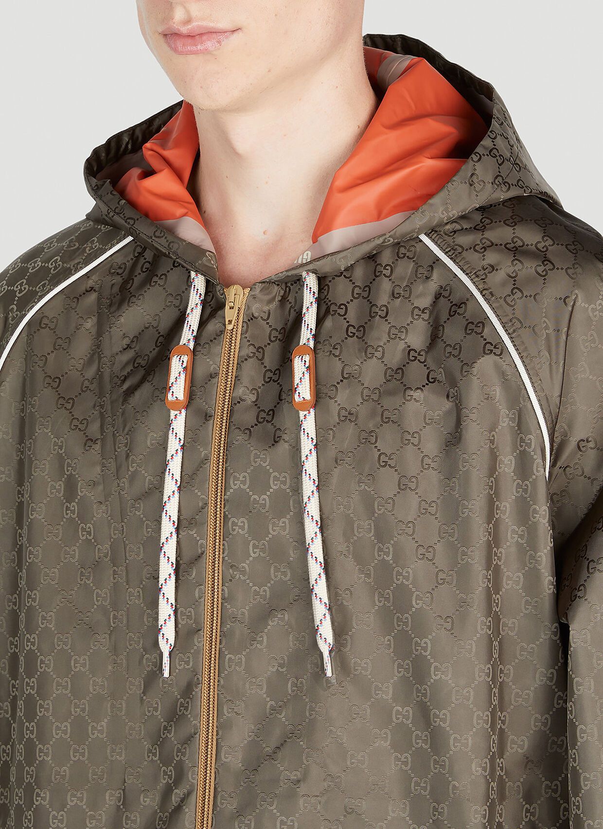 Gucci o1mt1gz0525 GG Fabric Zip Jacket in Brown Size US S / EU 44-46 / 1 - 5 Thumbnail