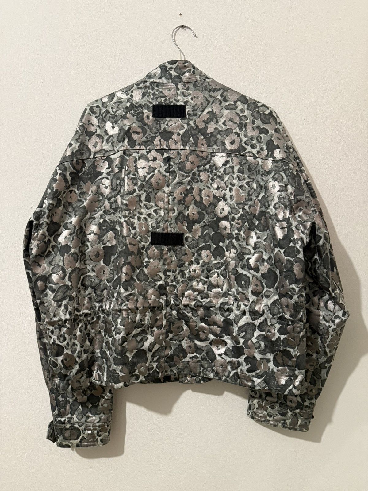 Dior Dior x MMW Pre-Fall 19 Silver Leopard Jacquard Field Jacket Size US L / EU 52-54 / 3 - 8 Thumbnail