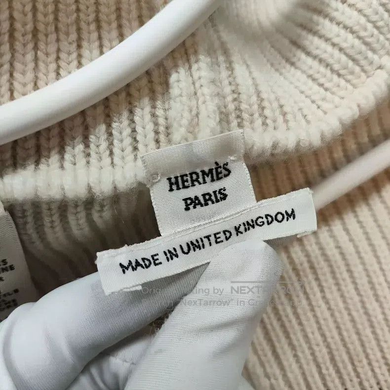 Hermes Hermes size TU White Cashmere Knitted Hoodie Overcoat Size M / US 6-8 / IT 42-44 - 4 Thumbnail
