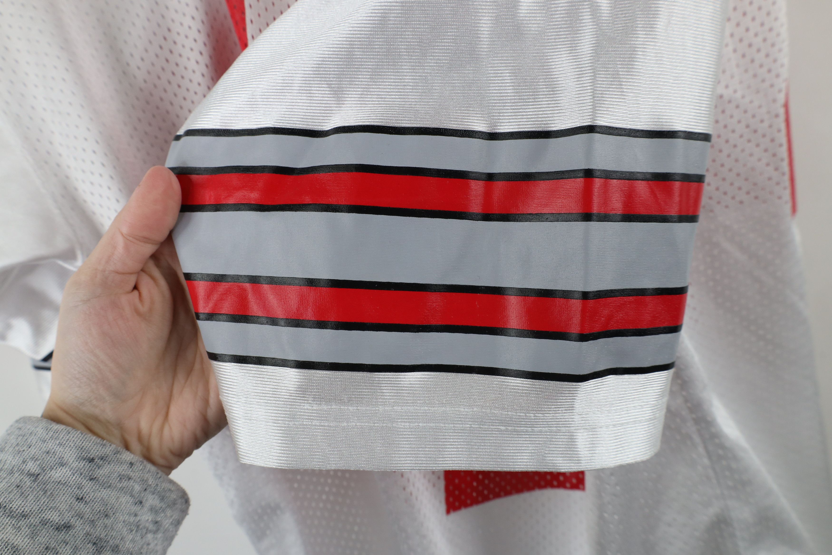 Nike × Vintage Vintage Nike Ohio State University Football Jersey White #47 Size US L / EU 52-54 / 3 - 11 Thumbnail
