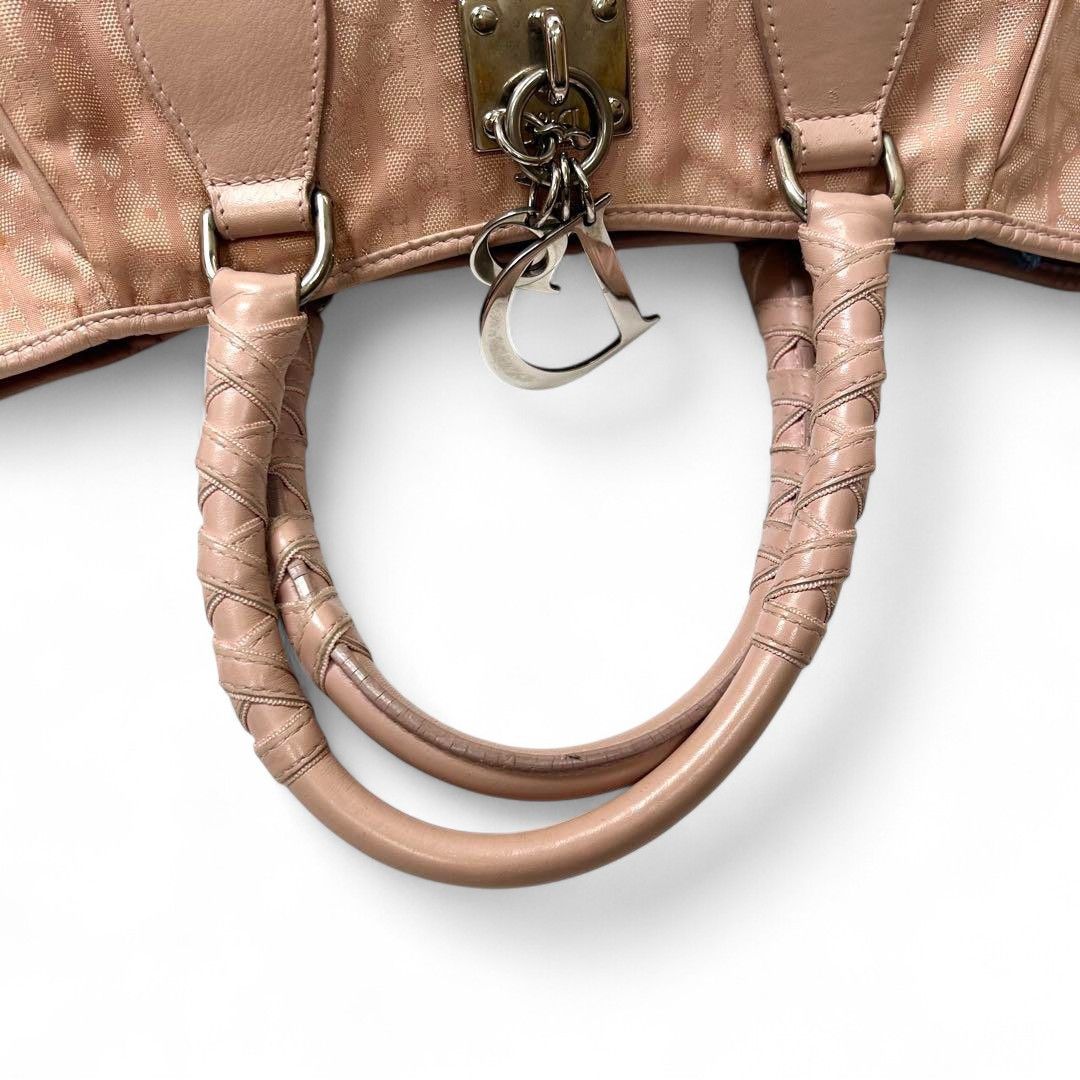 Dior Dior - Trotter Cannage Handbag Monogram Charm Keylock Size ONE SIZE - 4 Thumbnail