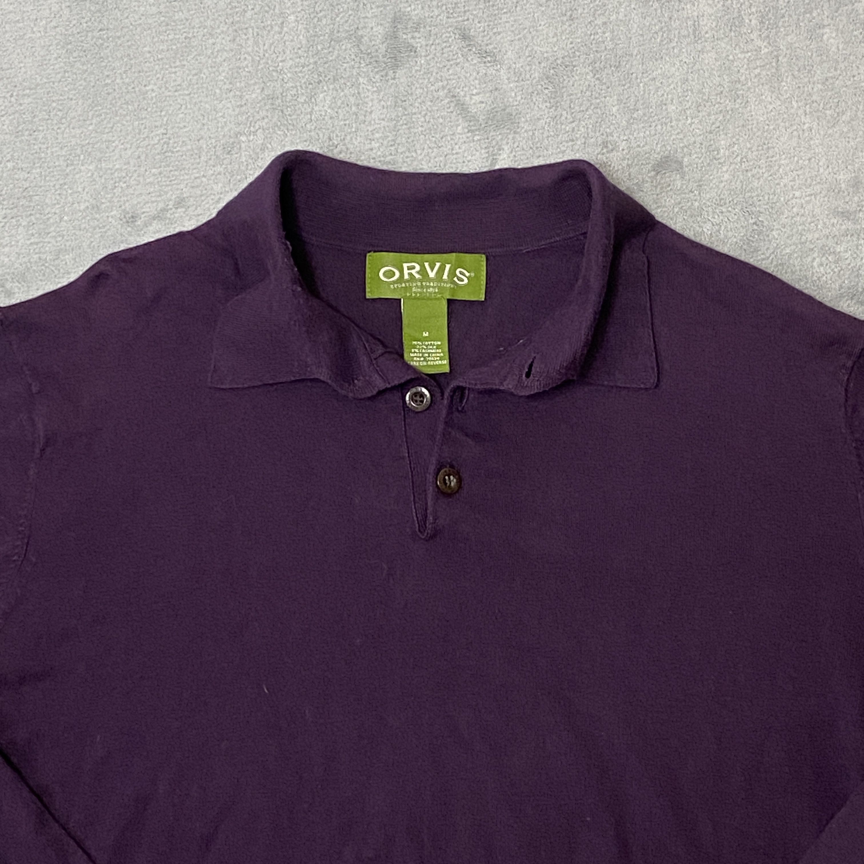 Orvis SILK/CASHMERE Blend Sweater Medium Collared Soft Long Sleeve Size US M / EU 48-50 / 2 - 5 Thumbnail