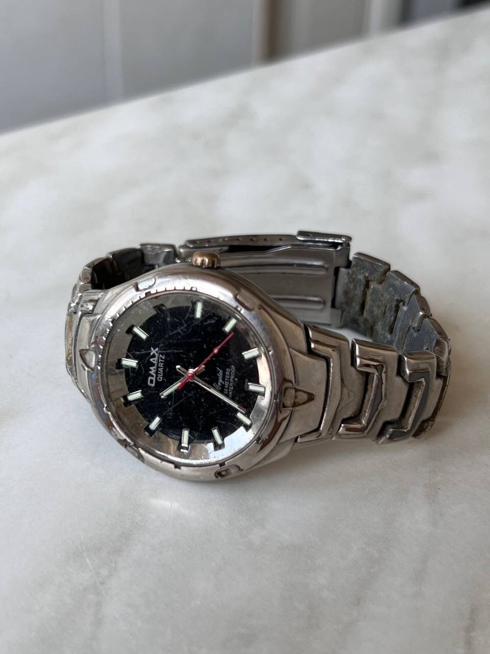 Japanese Brand × Vintage Omax vintage Chunky watch futuristic bracelet Watches Japan Size ONE SIZE - 1 Thumbnail