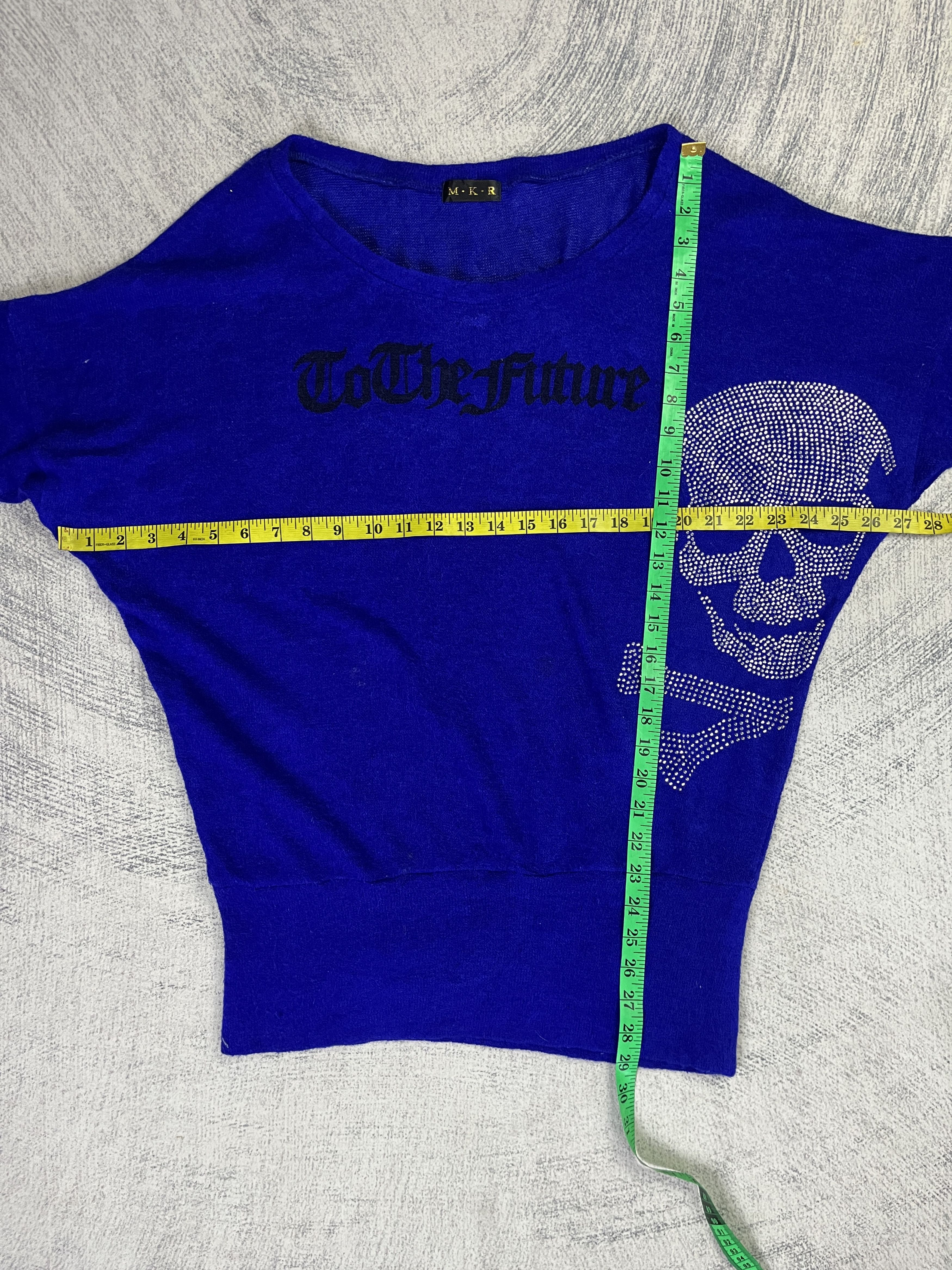 Japanese Brand M.K.R Seditionaries Beaded Skull Oversized Knitted Top Size M / US 6-8 / IT 42-44 - 10 Thumbnail