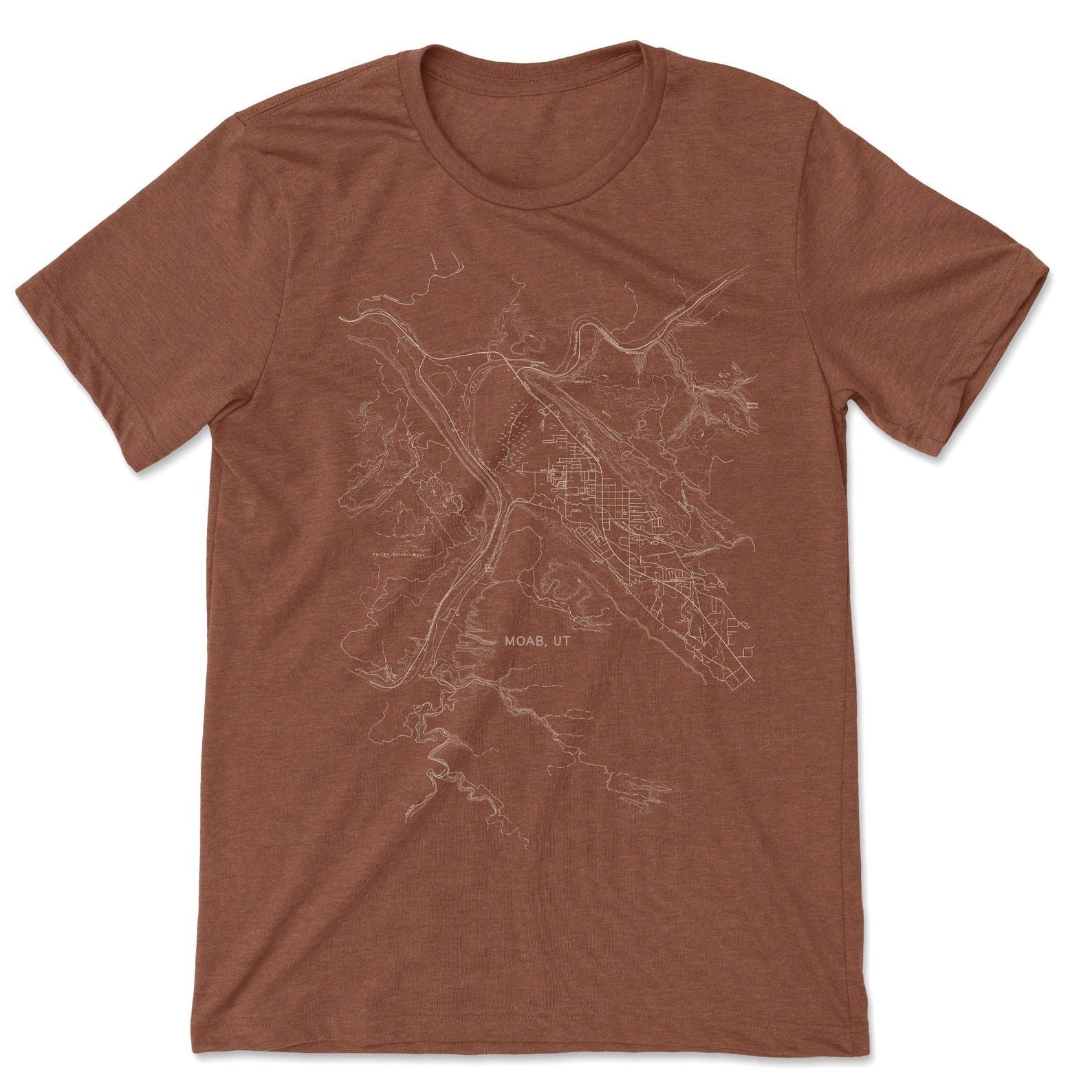 Designer × Vintage Moab Utah Topographic Map Adventure Tee Size US S / EU 44-46 / 1 - 1 Thumbnail