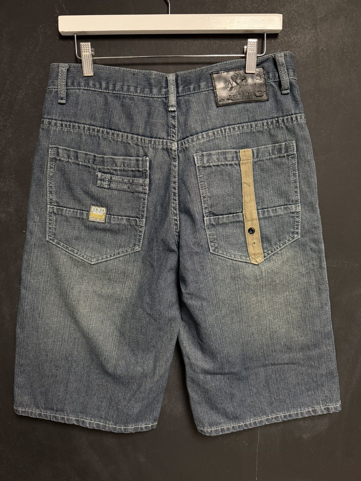 Ecko Unltd. Vintage Y2K Ecko Untld. Faded Jean Shorts Jorts 90s Size US 30 / EU 46 - 5 Thumbnail