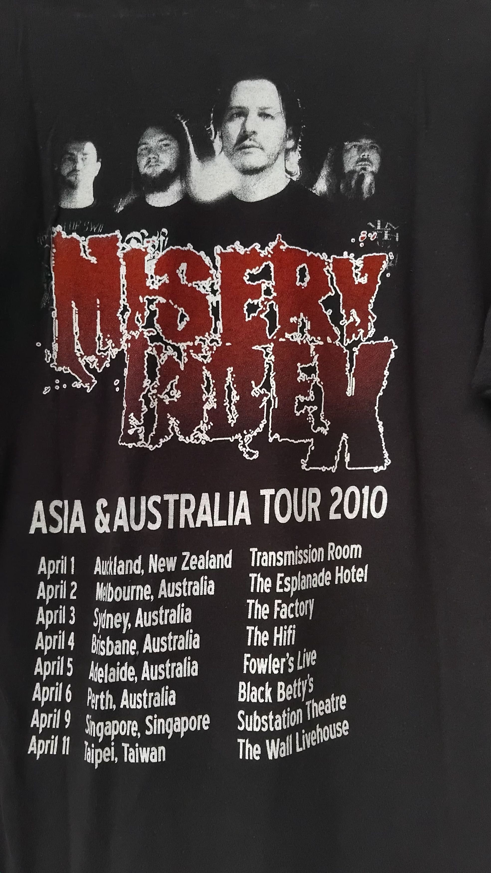 Band Tees Misery Index Asia & Australia Tour 2010 Official tour tee Size US M / EU 48-50 / 2 - 1 Thumbnail