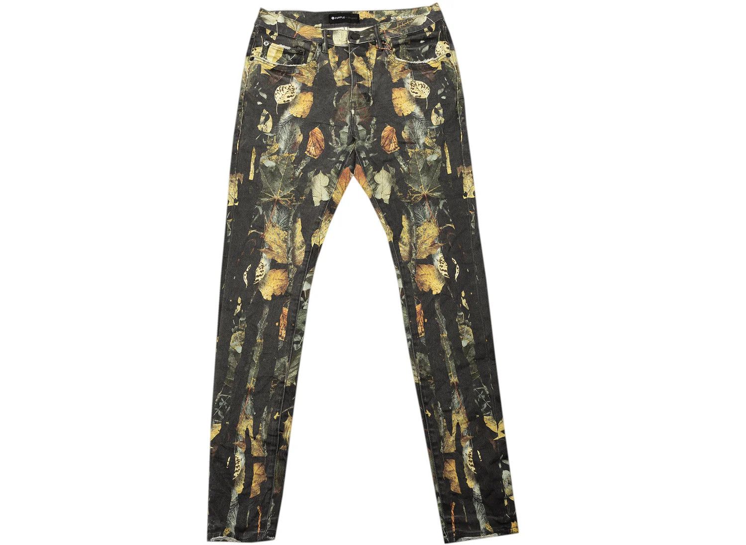 PURPLE BRAND Washed Camo Drip Slim Jeans BRAND NEW 30