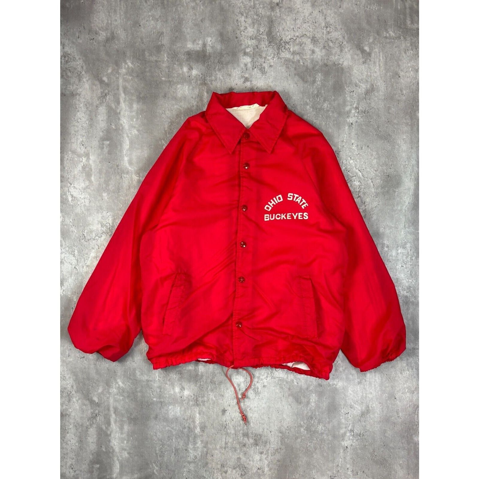NCAA Vintage 80s Ohio State Buckeyes NCAA Coaches Jacket Medium Size US M / EU 48-50 / 2 - 1 Thumbnail