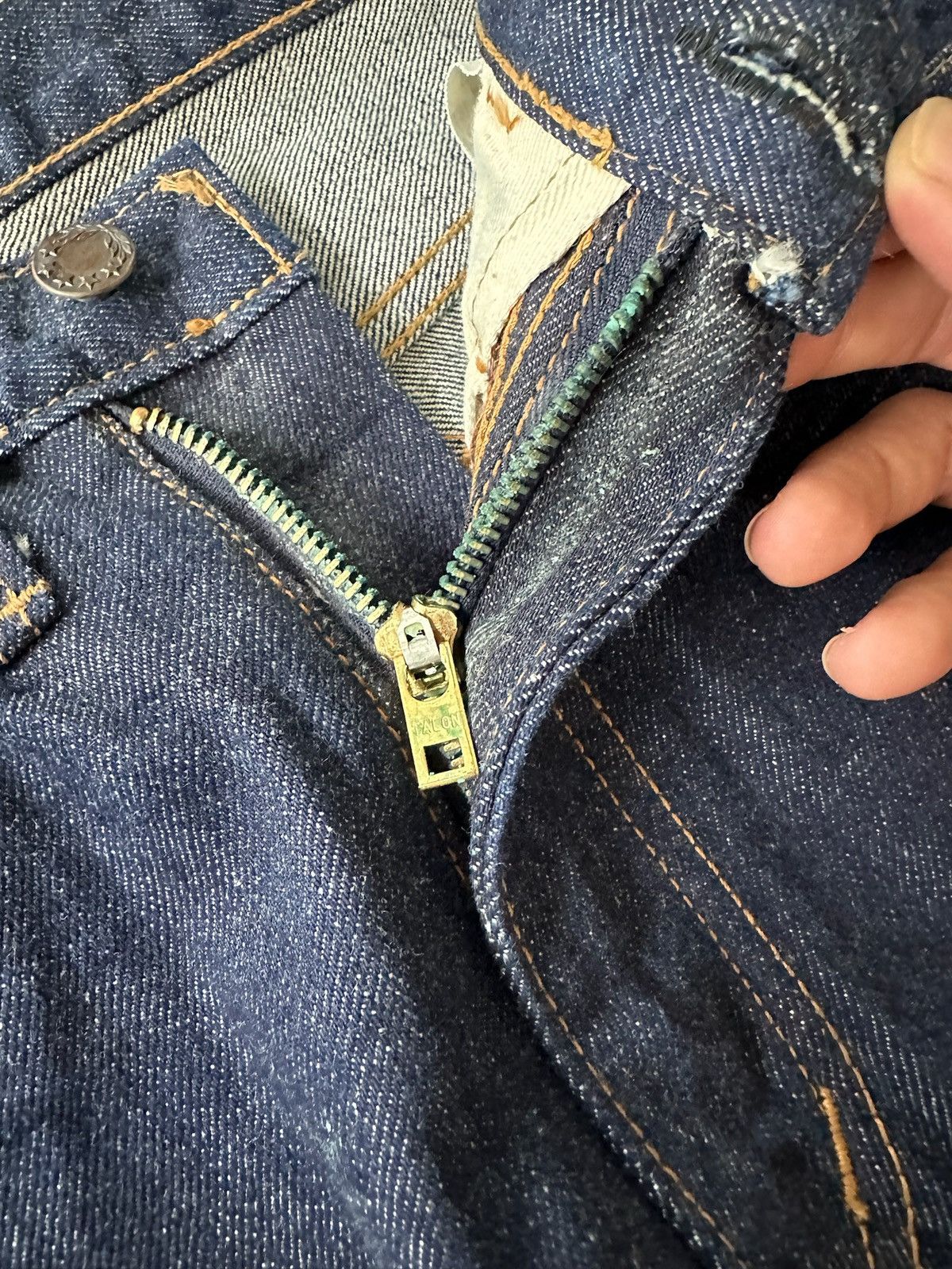 Japanese Brand Vintage Blue Battle Japanese Denim Flare Bell Bottom Jeans Size US 28 / EU 44 - 7 Thumbnail