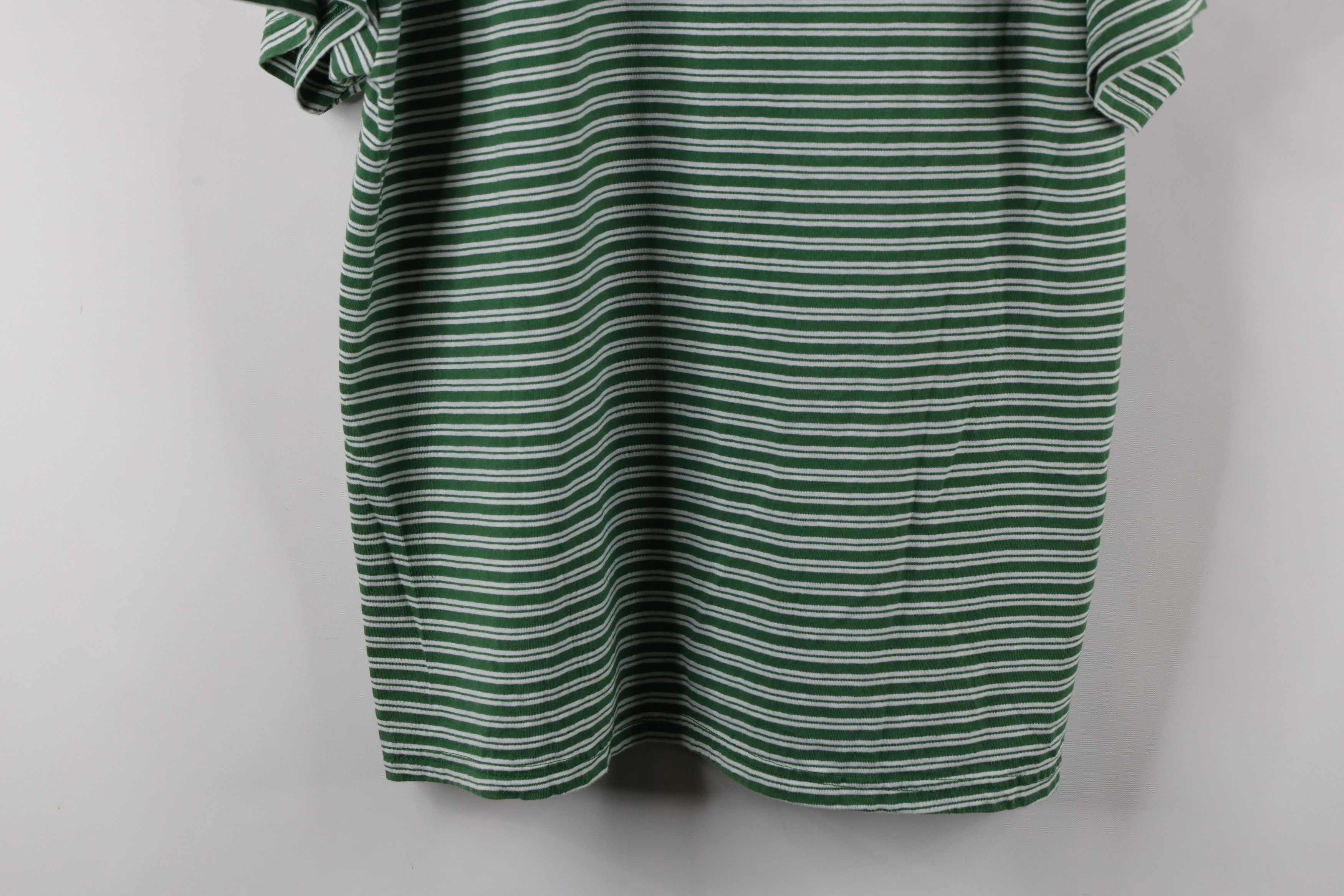 Vintage Vintage 90s Streetwear Striped Short Sleeve T-Shirt Green Size US L / EU 52-54 / 3 - 9 Thumbnail