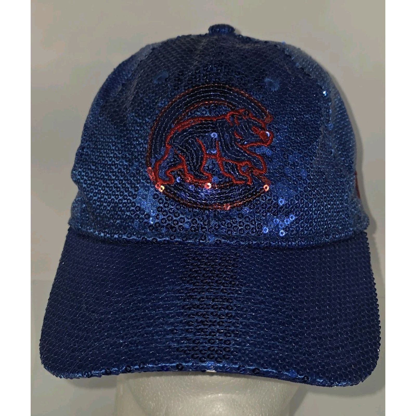 New Era Pink Chicago Cubs Sequin Blue MLB Cap Hat New Era StrapBack Size ONE SIZE - 4 Thumbnail