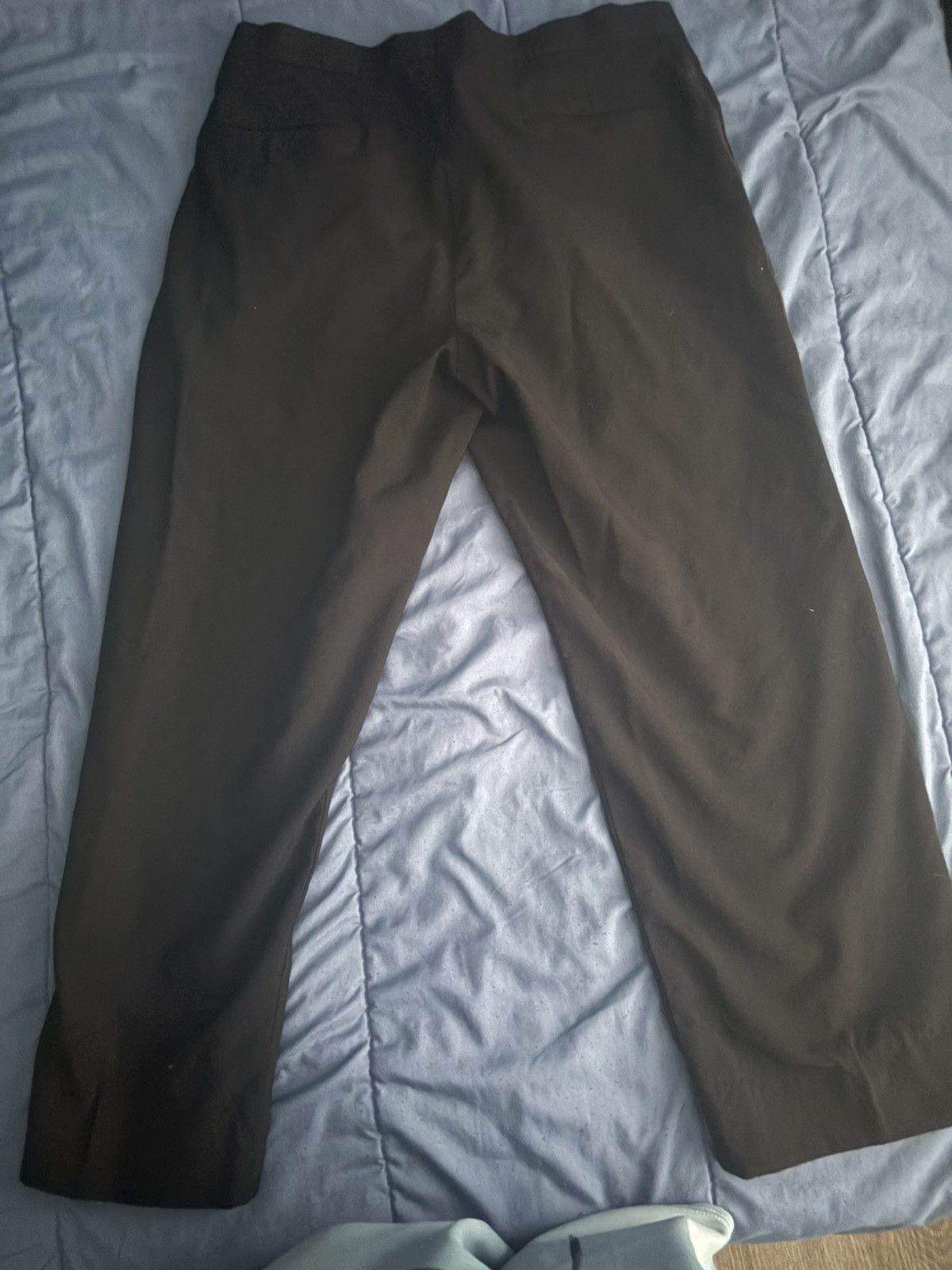Other Black Pleated Side Stripe Dress Pants Straight Leg Size 32 Size 34S - 10 Thumbnail