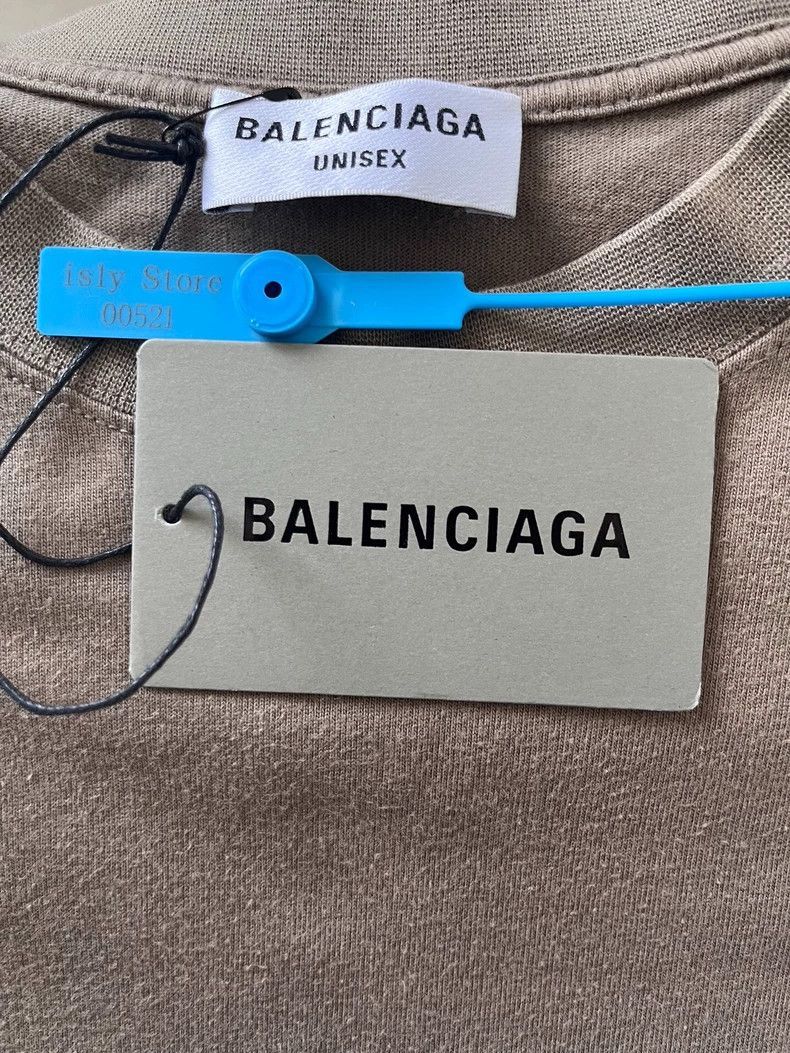 Balenciaga Balenciaga Solid monogram Logo printed knit crew neck shor Size US S / EU 44-46 / 1 - 4 Thumbnail