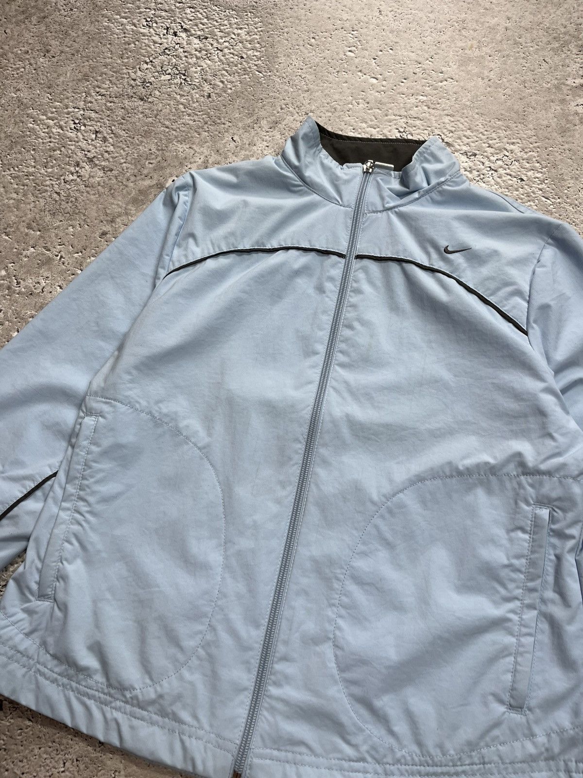Nike Vintage Nike Women’s Light Blue Windbreaker Jacket Size XS / US 0-2 / IT 36-38 - 5 Thumbnail