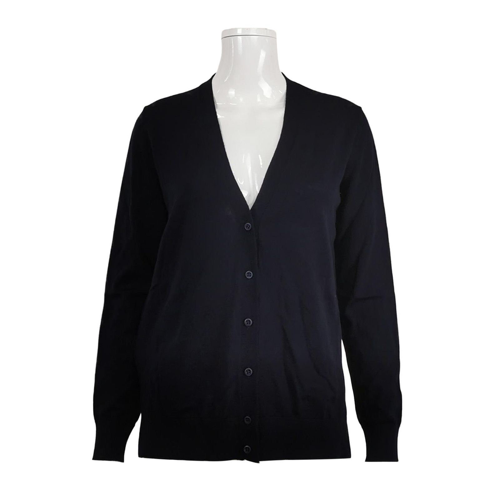 Prada Prada Wool V-Neck Long Sleeve Knit Sweater 0089 Size M / US 6-8 / IT 42-44 - 1 Thumbnail