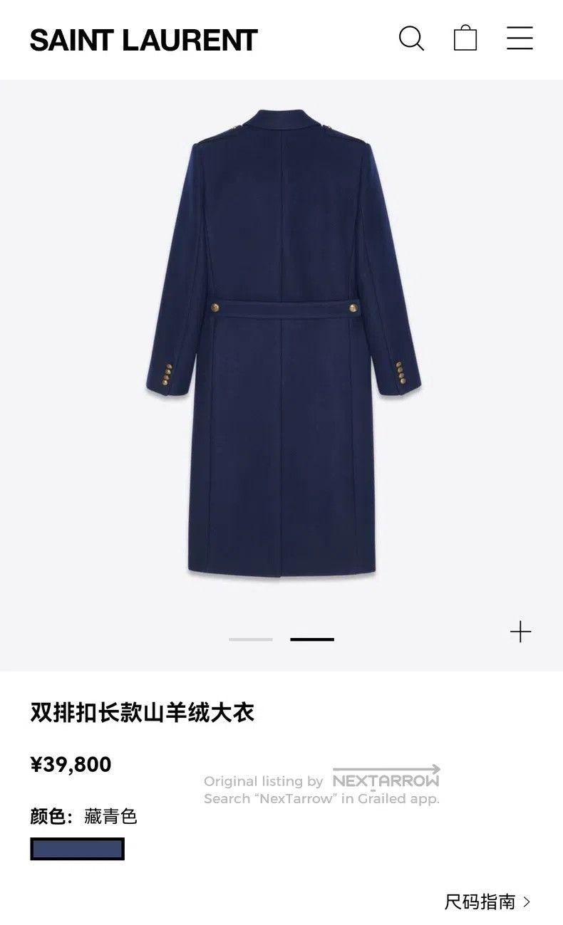 Saint Laurent Paris Saint Laurent Paris Double-Breasted Long Cashmere Coat Size XS / US 0-2 / IT 36-38 - 9 Thumbnail
