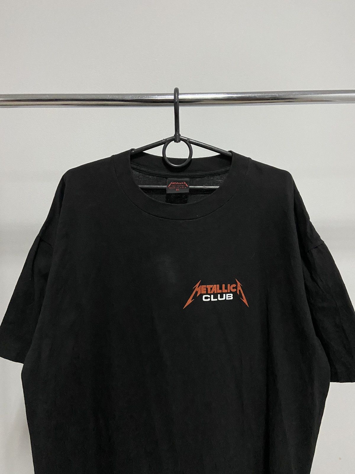 Metallica × Vintage Metallica the club 1994 Vintage T shirt Big Logo Rock Size US XL / EU 56 / 4 - 4 Thumbnail
