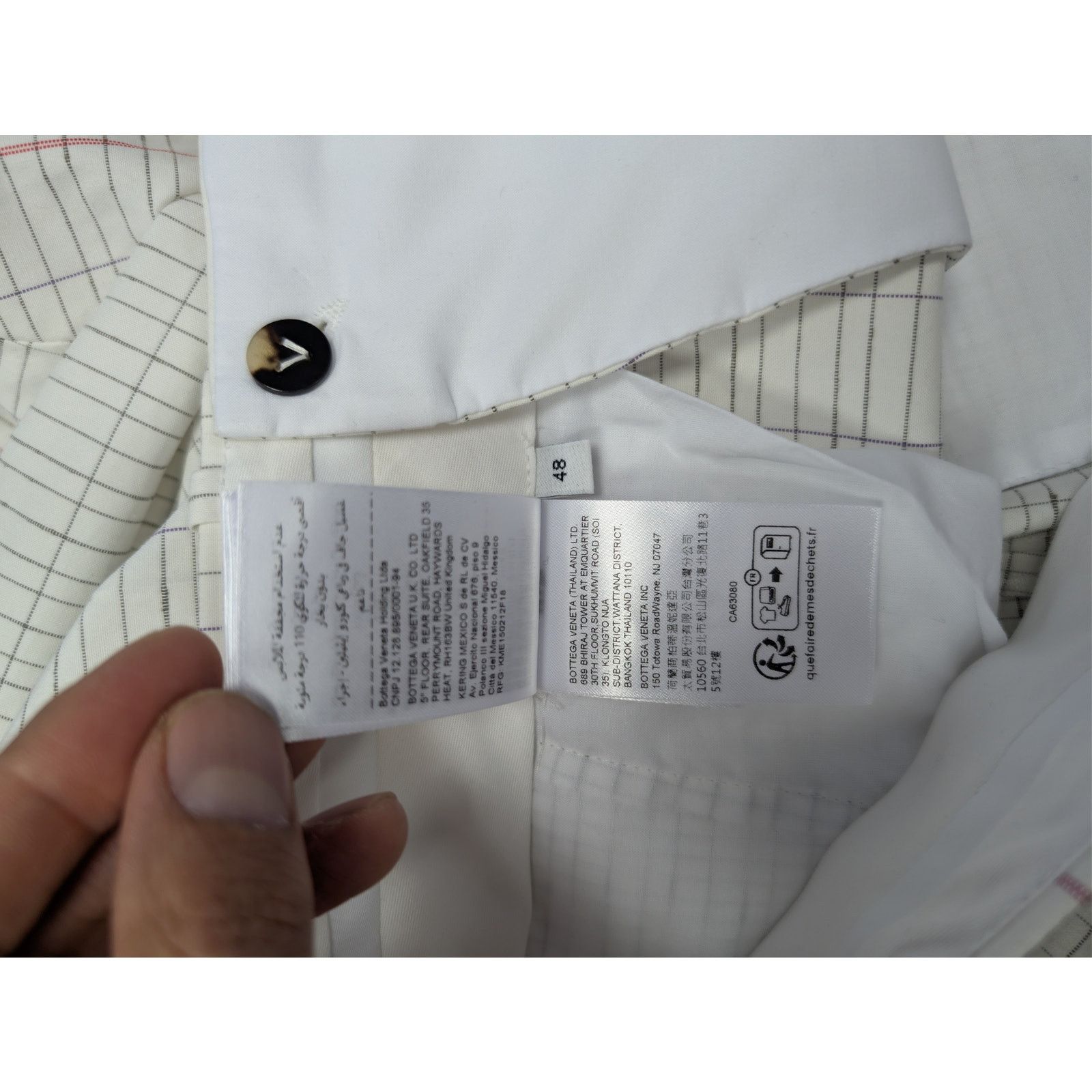 Bottega Veneta o1rshd1 Notebook Cotton Trousers Pants in Off White Size US 32 / EU 48 - 20 Thumbnail