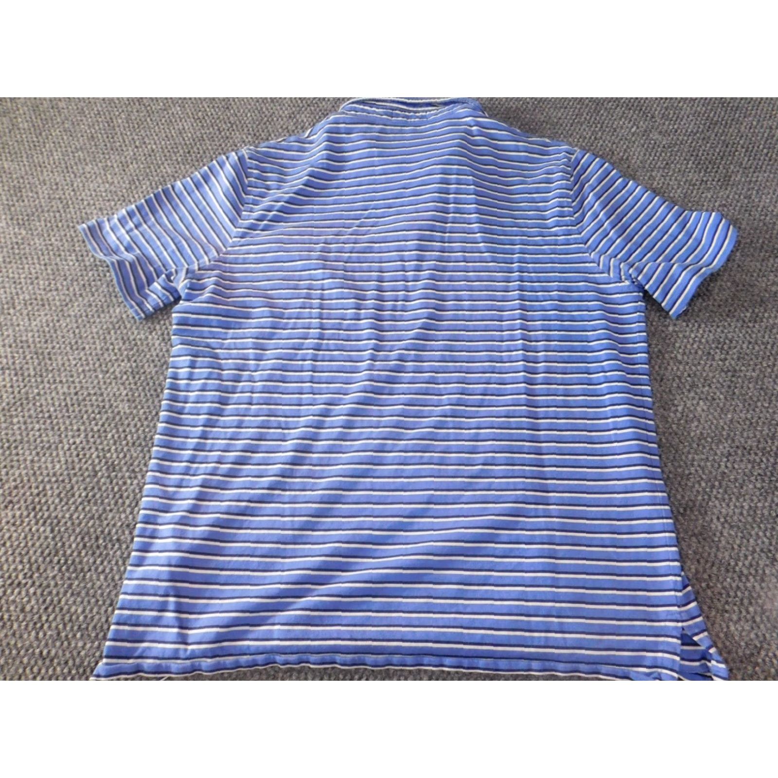 Polo Ralph Lauren Polo Ralph Lauren Polo Shirt Mens M Blue Striped Classic Logo Pony Retro Shirt Size US M / EU 48-50 / 2 - 7 Thumbnail