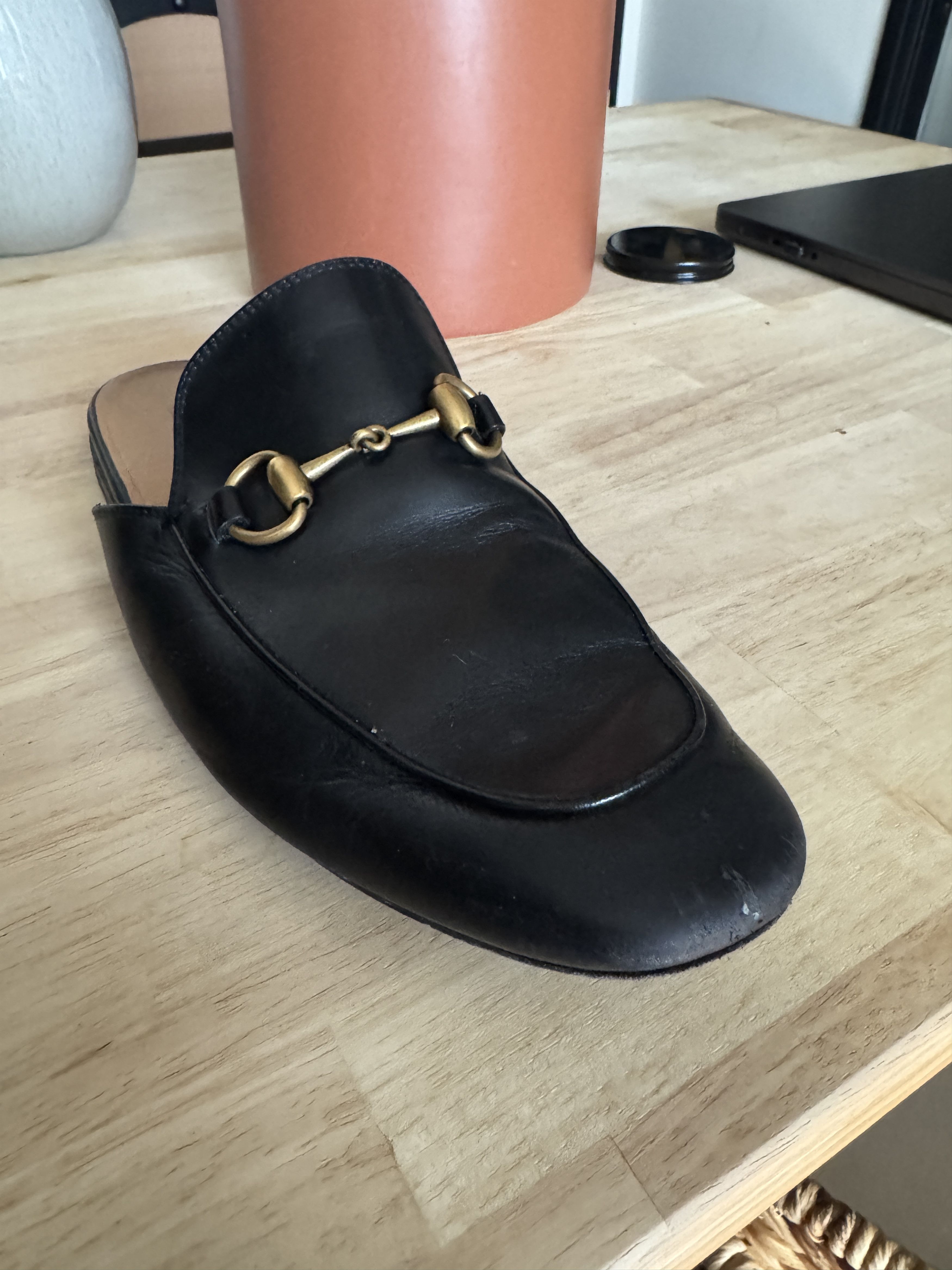 Gucci Gucci Horsebit Leather Backless Loafers Size US 7 / EU 40 - 3 Thumbnail