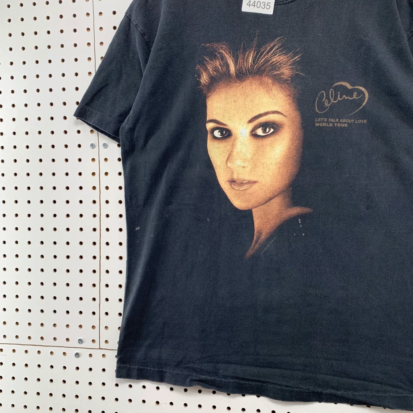 Celine VINTAGE Celine Dion Shirt Mens L Black 90s World Tour Single Stitch Lets Talk About Love Band Music Shirt Size US L / EU 52-54 / 3 - 3 Thumbnail